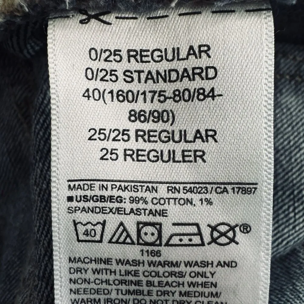 Gap Slim Boyfriend Jeans 0/25 (28x27.5) Blue Denim High Waisted Womens